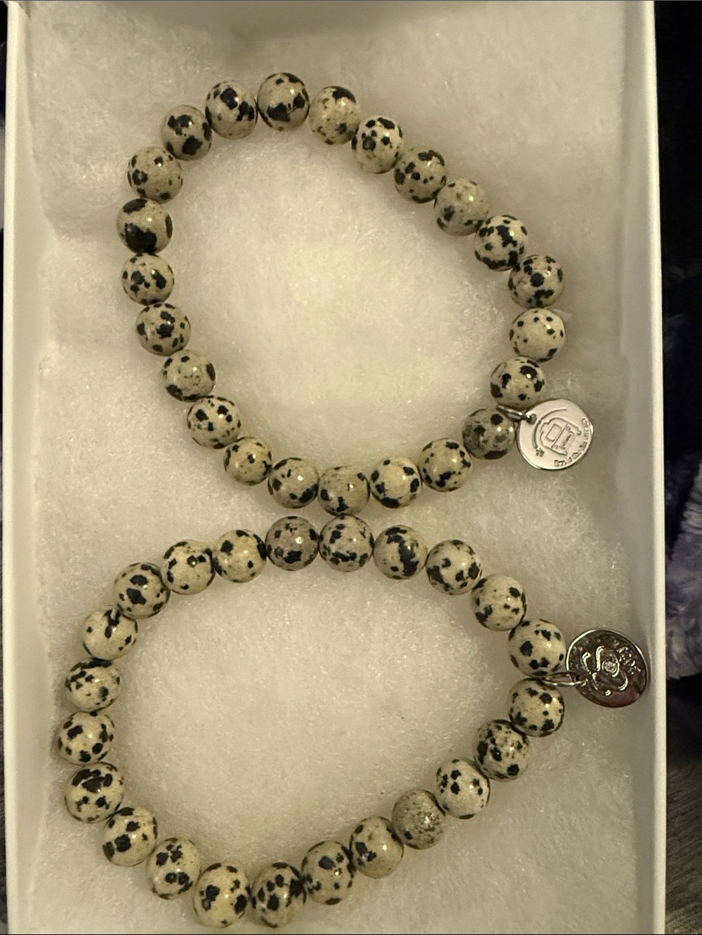 Spark*l bands Dalmatian beaded bracelets Approx 6.75”
